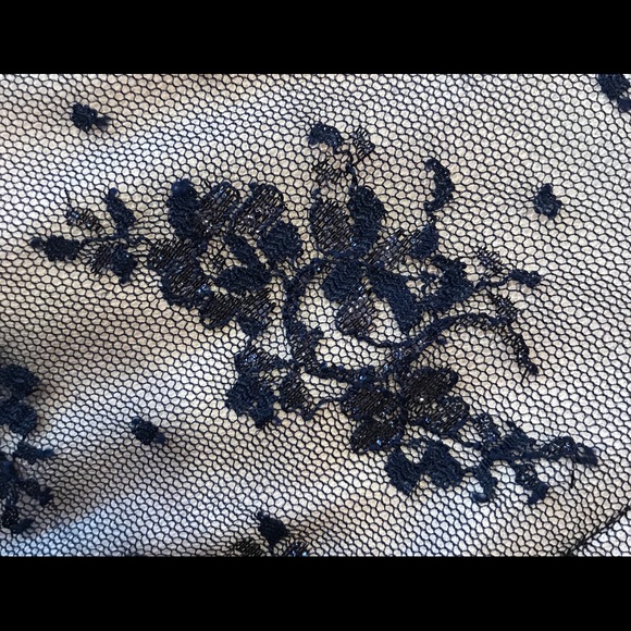 B Darlin Belted Lace Illusion Dress - Picture 5 of 7